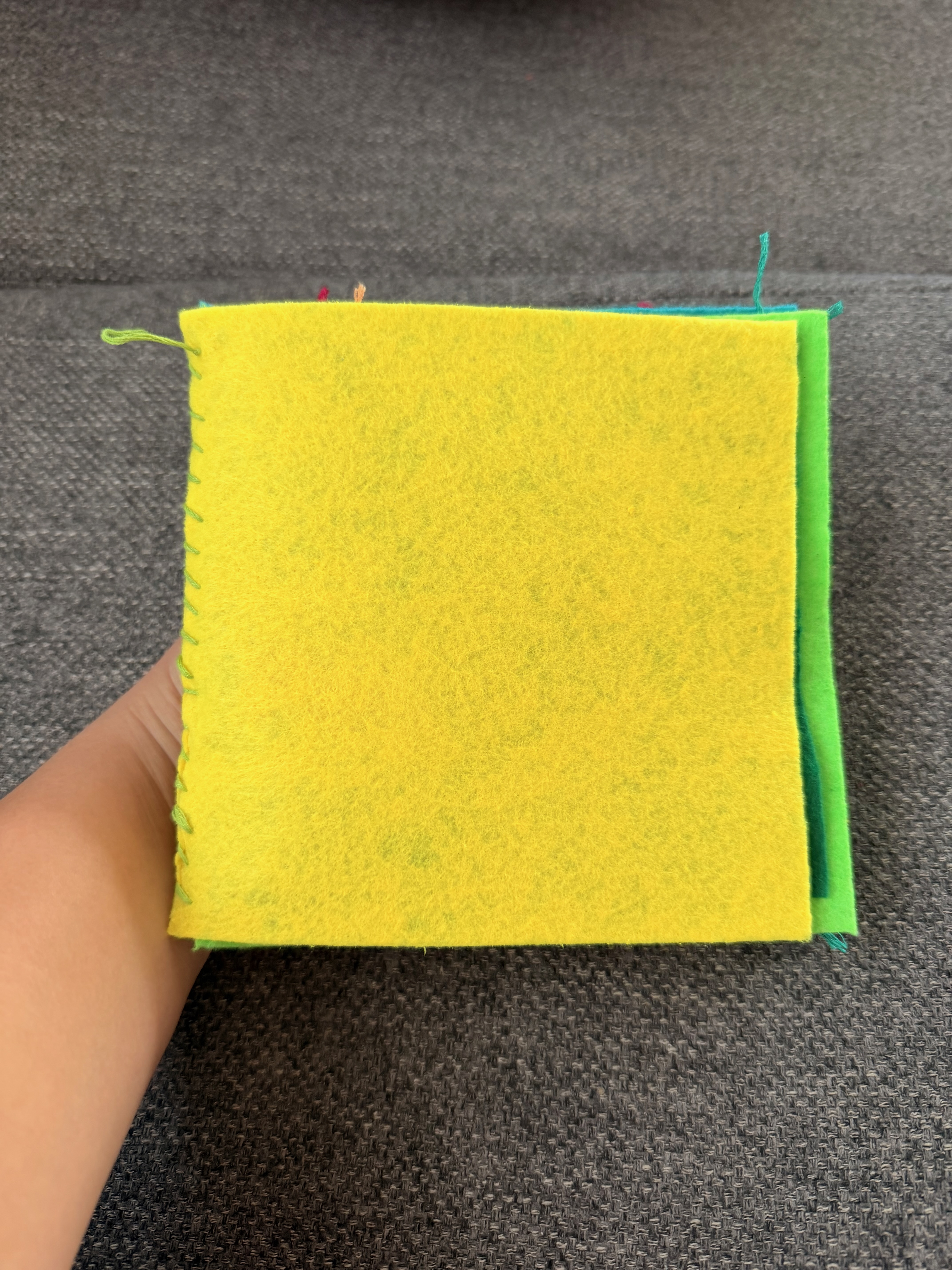 Baby book cover showing initial design concept.